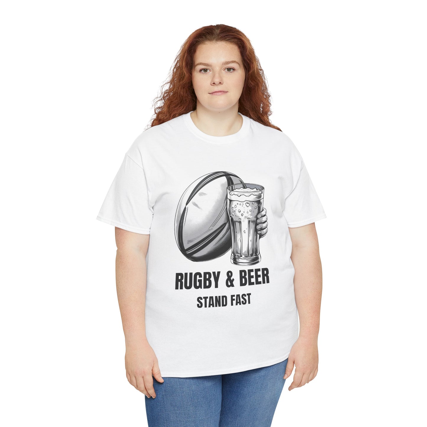 Rugby & Beer “Stand Fast” T-Shirt – Scotland Rugby Fan Matchday Gift
