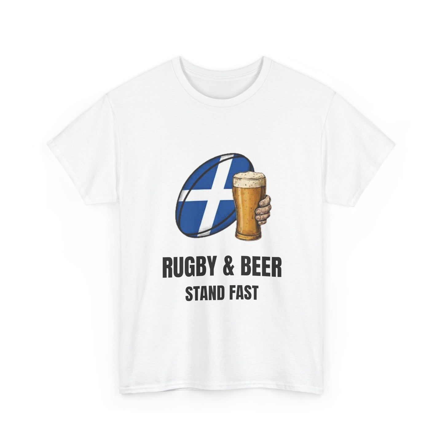 T-shirt « Stand Fast » de rugby et de bière – Cadeau de match pour les supporters écossais de rugby
