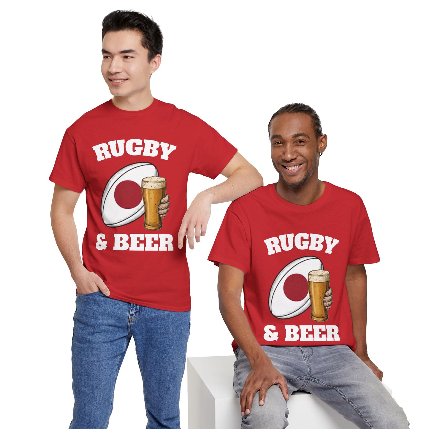 Japan Rugby & Beer T-Shirt – Brave Blossoms Match-Day Fan Tee