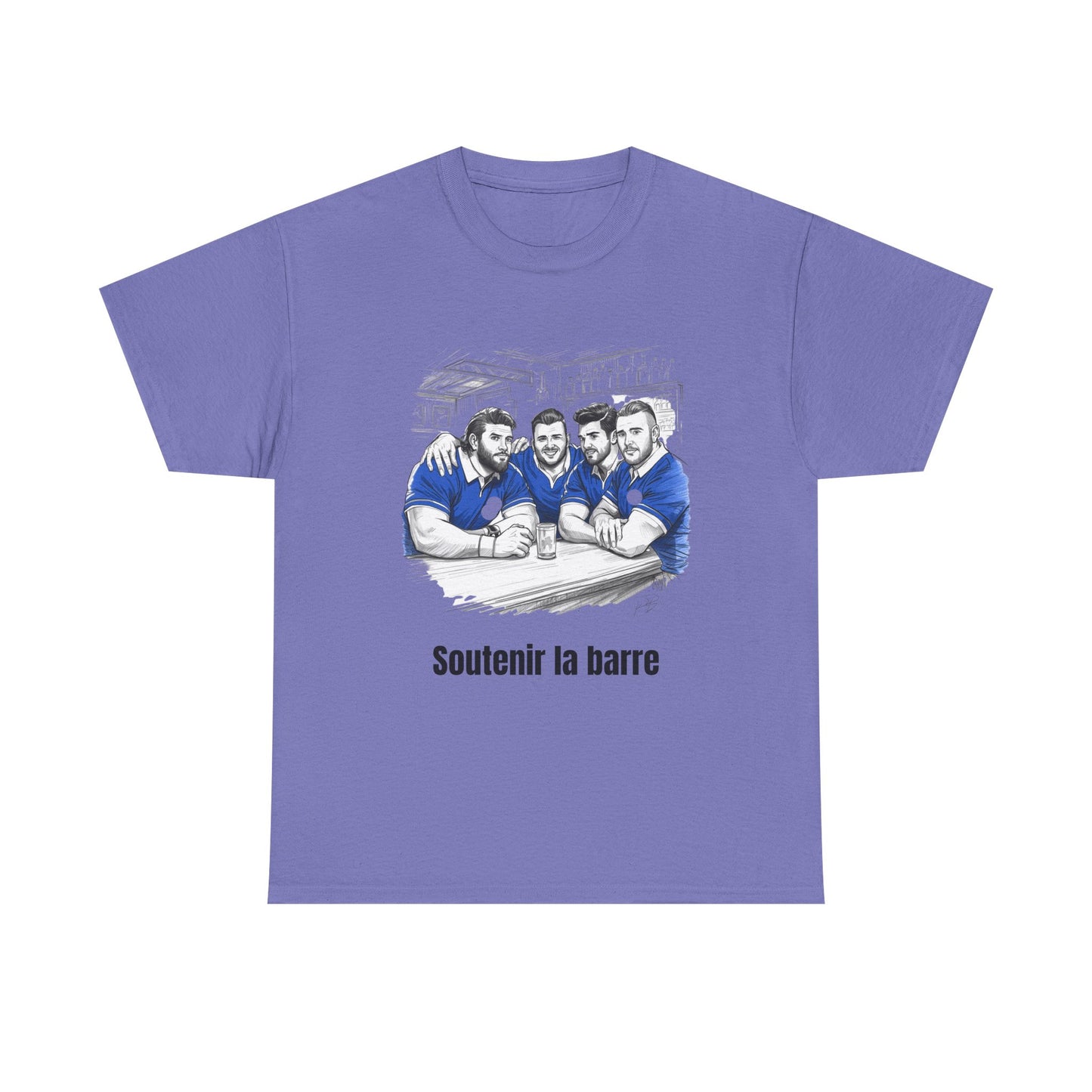 Propping Up The Bar – Funny French Rugby T-Shirt for Fans & Gifts