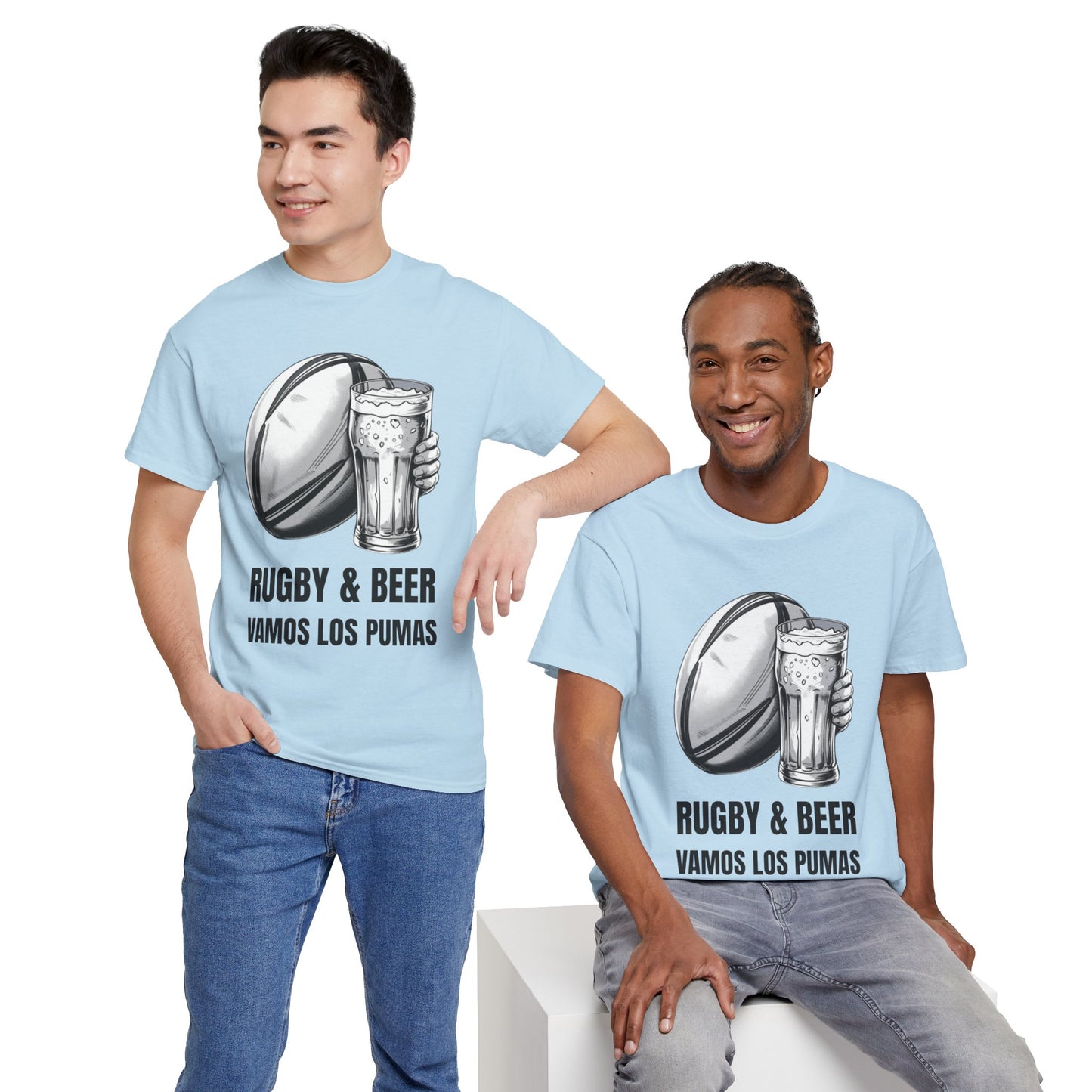 Rugby & Beer ¨Vamos Los Pumas¨ T-Shirt - Argentinian Rugby Fan Matchday Gift