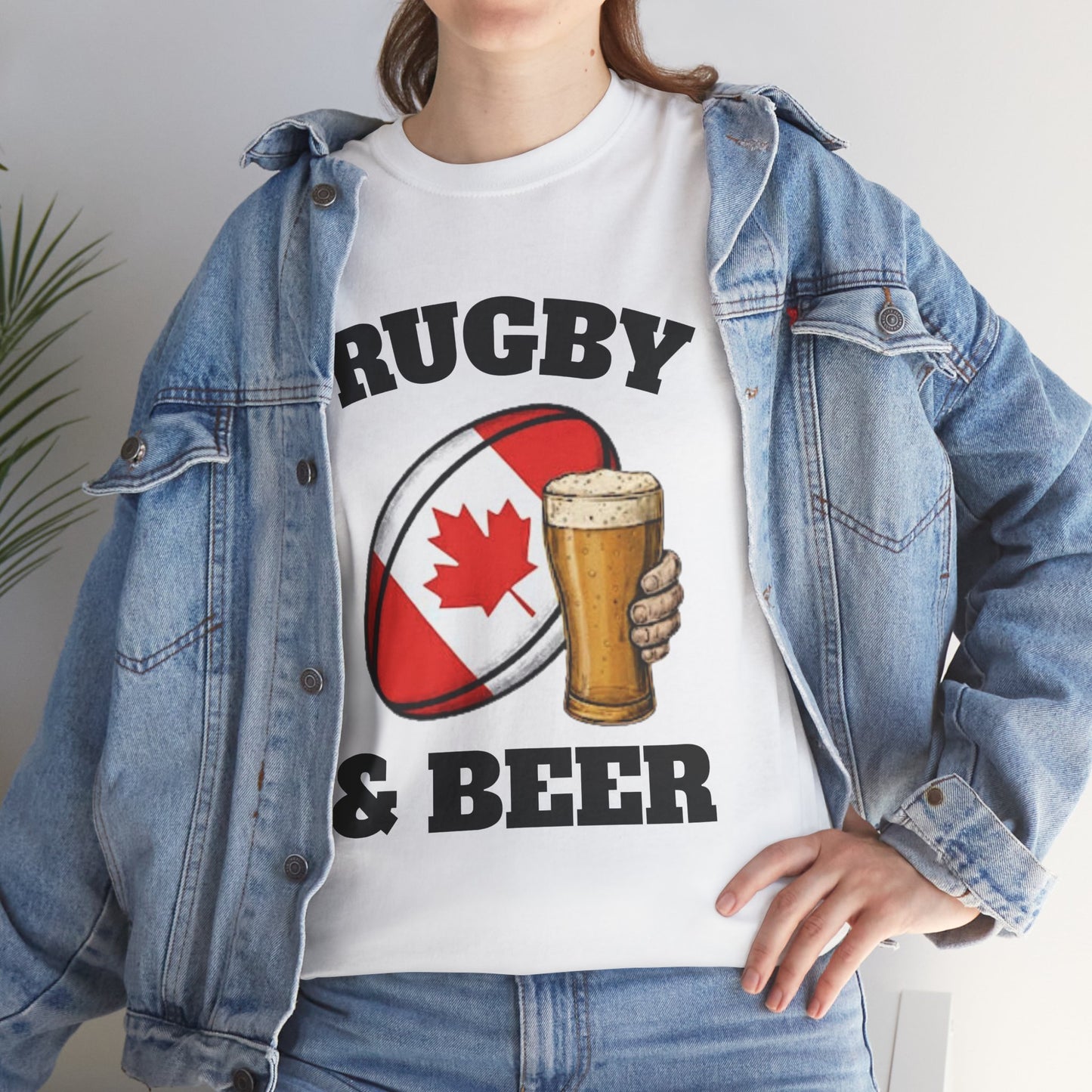 Rugby & Beer Canada T-Shirt – Canadian Rugby Fan Tee