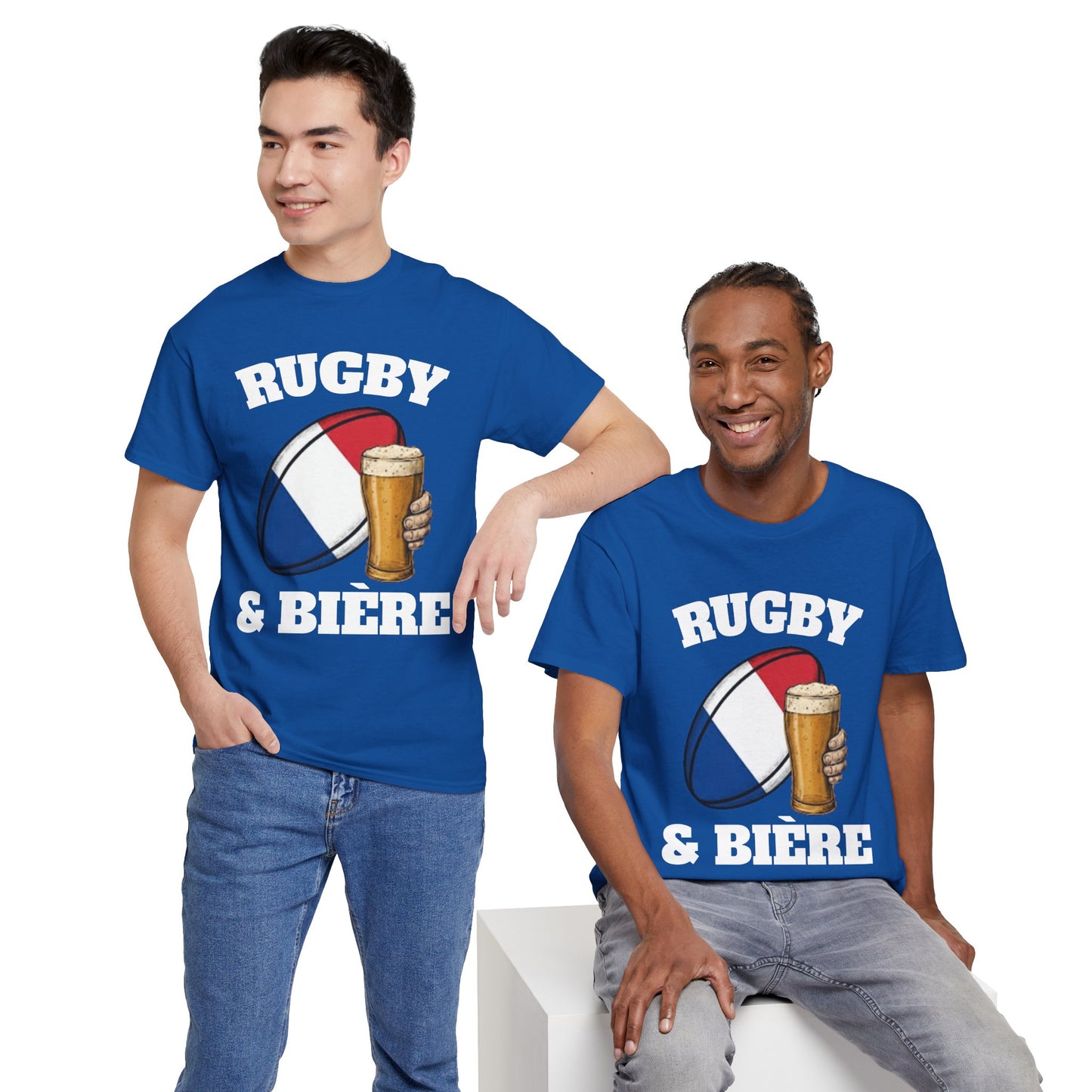 Rugby & Bière – T-shirt Supporter Rugby Français