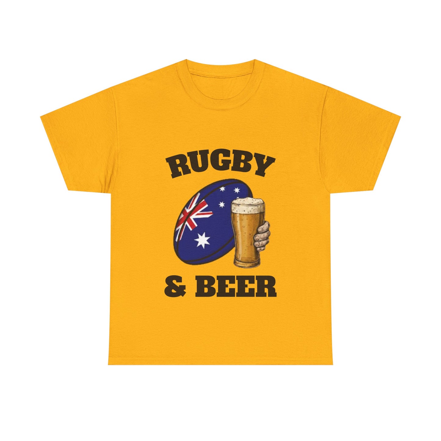 T-shirt Rugby & Beer Australia – T-shirt pour les fans de rugby des Wallabies