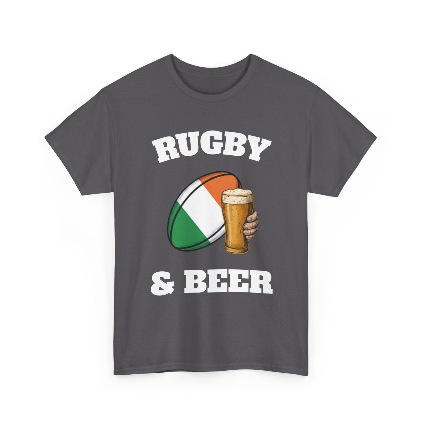 Irish Rugby & Beer T-Shirt – Perfect for Match Days, Gifts & Lads Trips