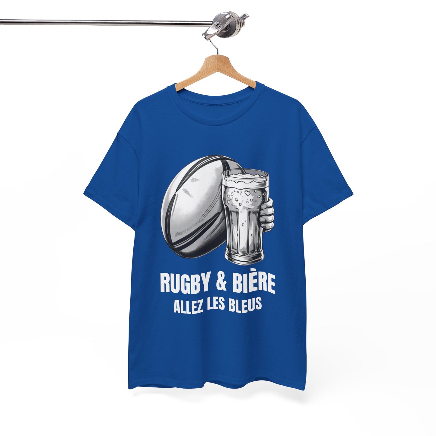 Rugby & Beer “Allez Les Bleus” T-Shirt – France Rugby Fan Matchday Gift
