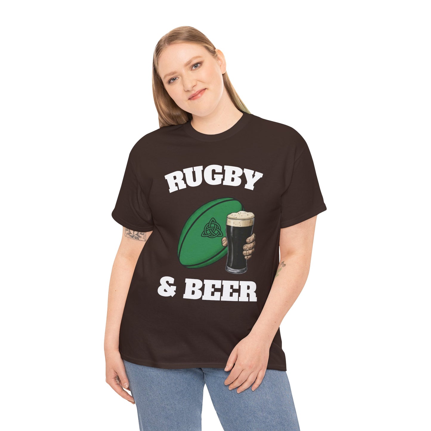 Irish Rugby & Beer T-Shirt – Perfect for Match Days, Gifts & Lads Trips