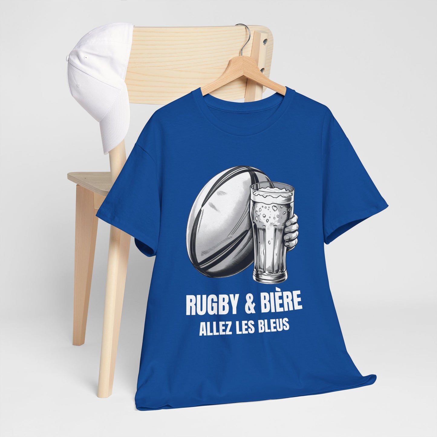 Rugby & Beer “Allez Les Bleus” T-Shirt – France Rugby Fan Matchday Gift