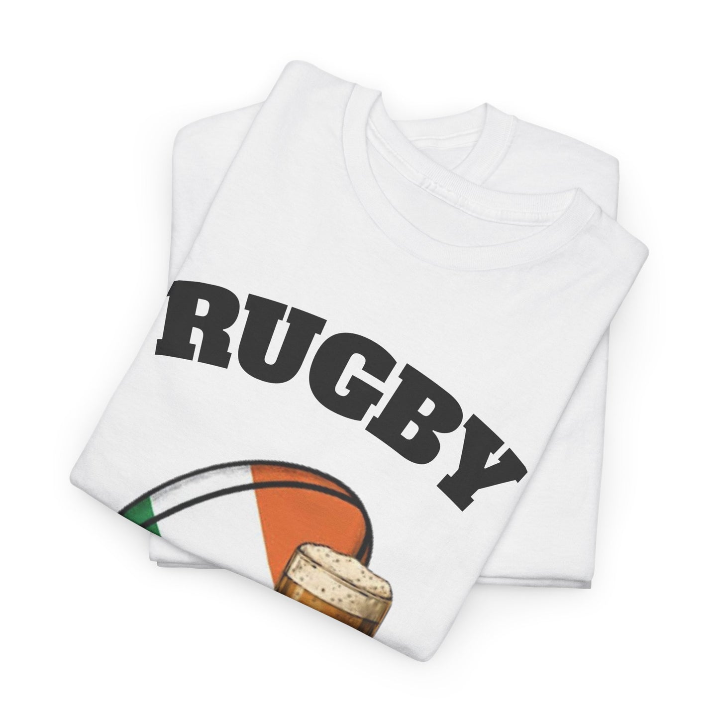Irish Rugby & Beer T-Shirt – Perfect for Match Days, Gifts & Lads Trips