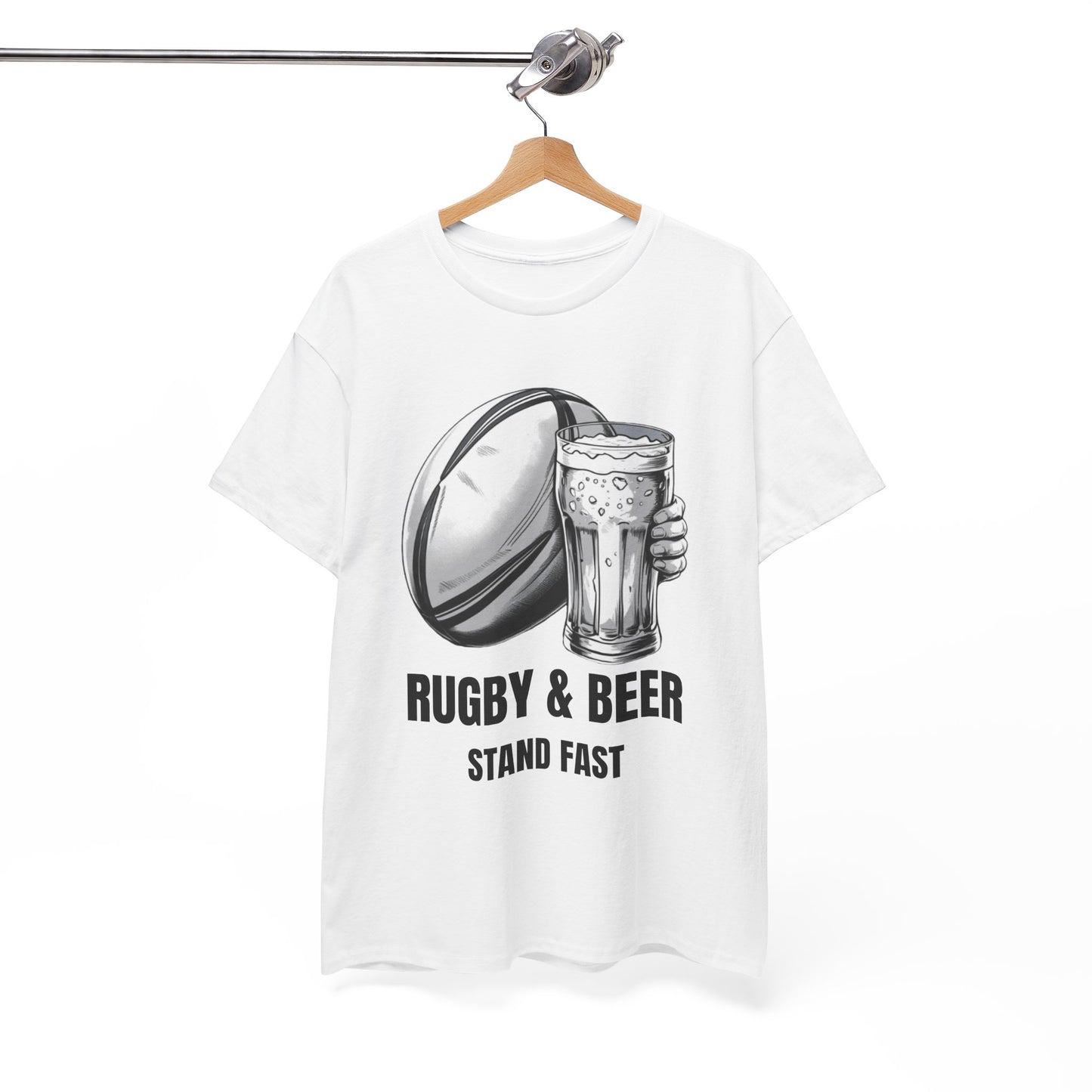 Rugby & Beer “Stand Fast” T-Shirt – Scotland Rugby Fan Matchday Gift