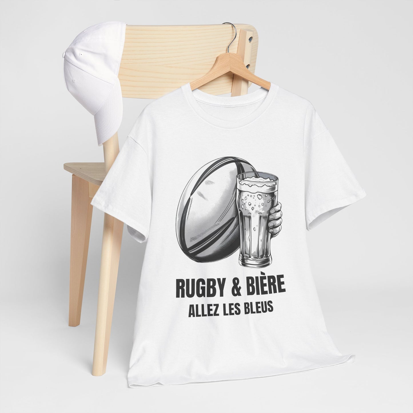 Rugby & Beer “Allez Les Bleus” T-Shirt – France Rugby Fan Matchday Gift