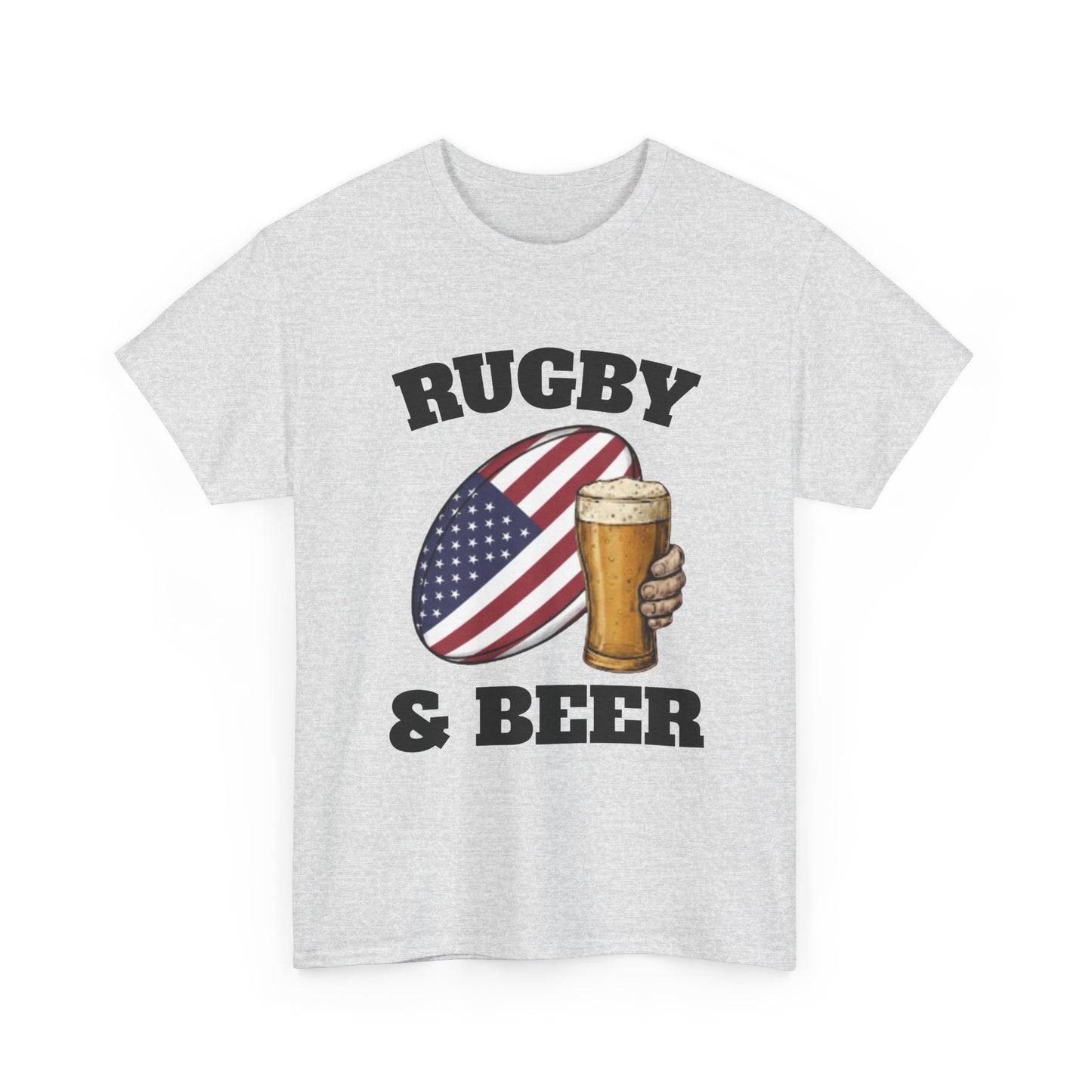 Rugby & Beer USA T-Shirt – American Rugby Fans Match Day Tee