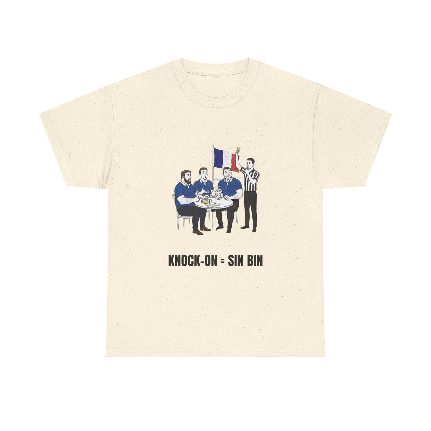 T-shirt rugby et bière français – Carton jaune renversé | T-shirt umoristica per tifosi di rugby