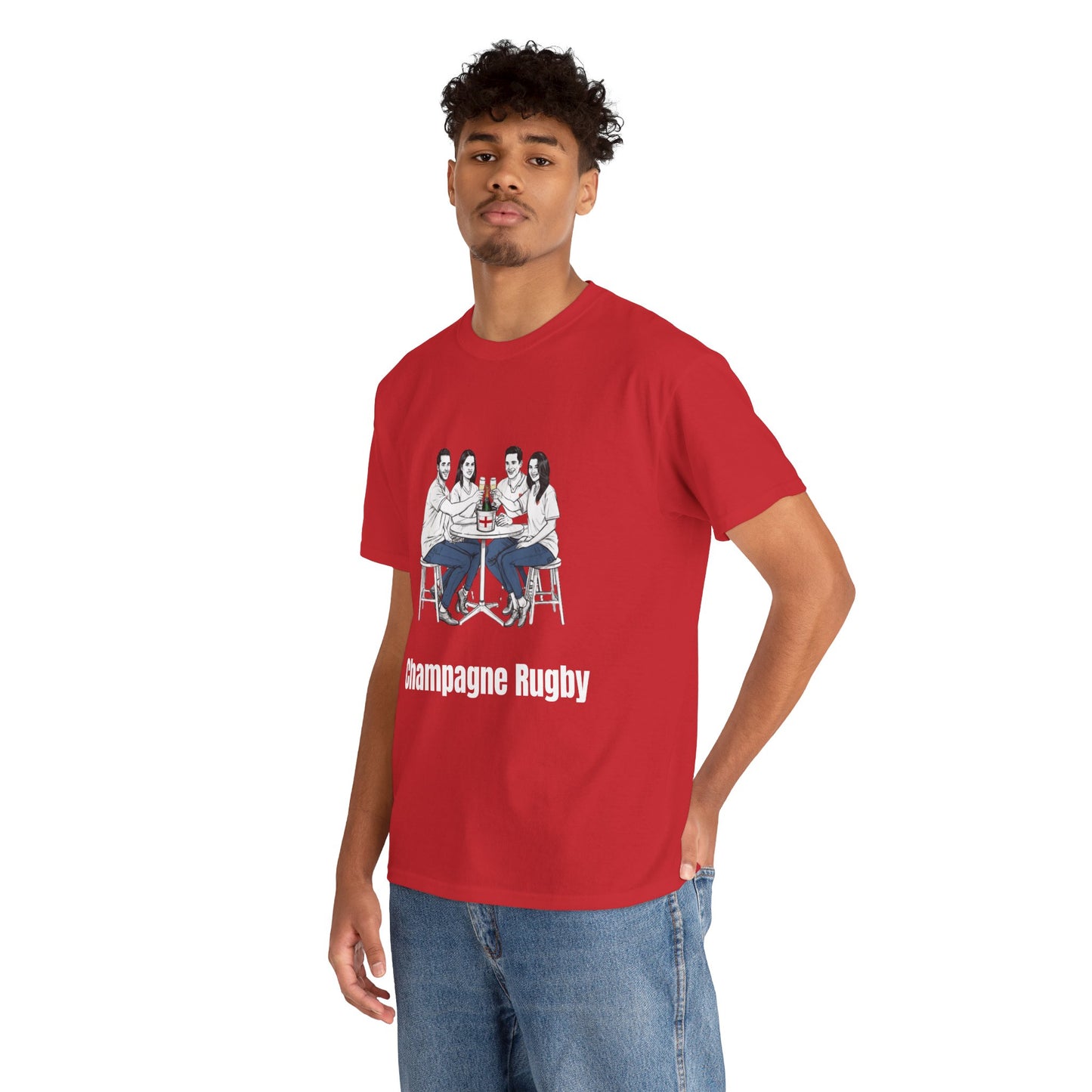 T-shirt de rugby champagne - Cadeau pour les supporters anglais du Tournoi des Six Nations
