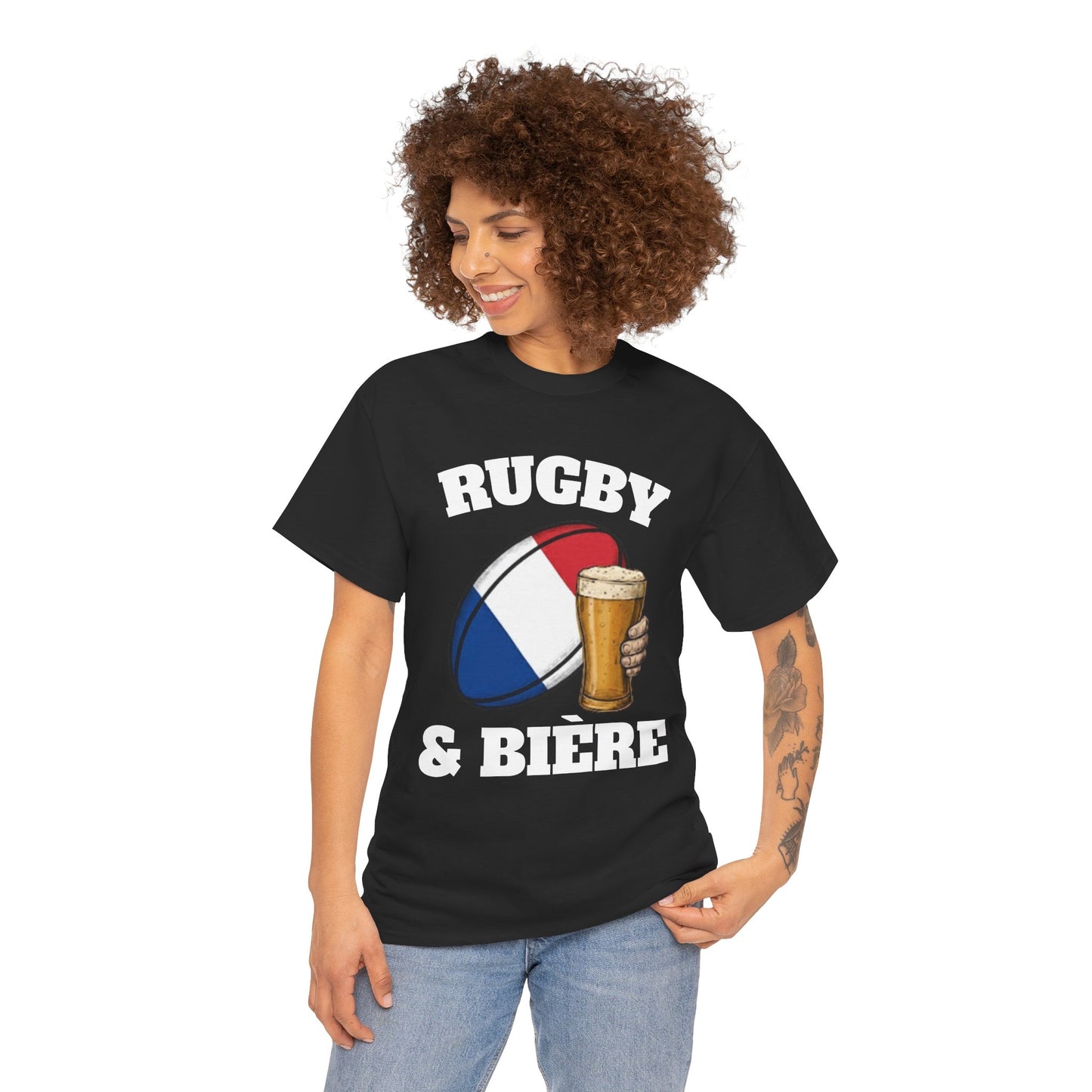Rugby & Bière – T-shirt Supporter Rugby Français