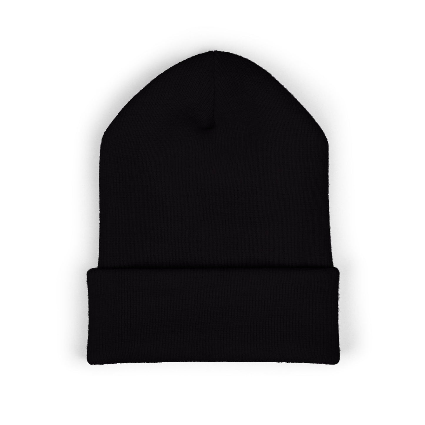 Scrum & Stout Navy Beanie | Irish Rugby Fan Knit Hat | Rugby & Beer Cuffed Beanie