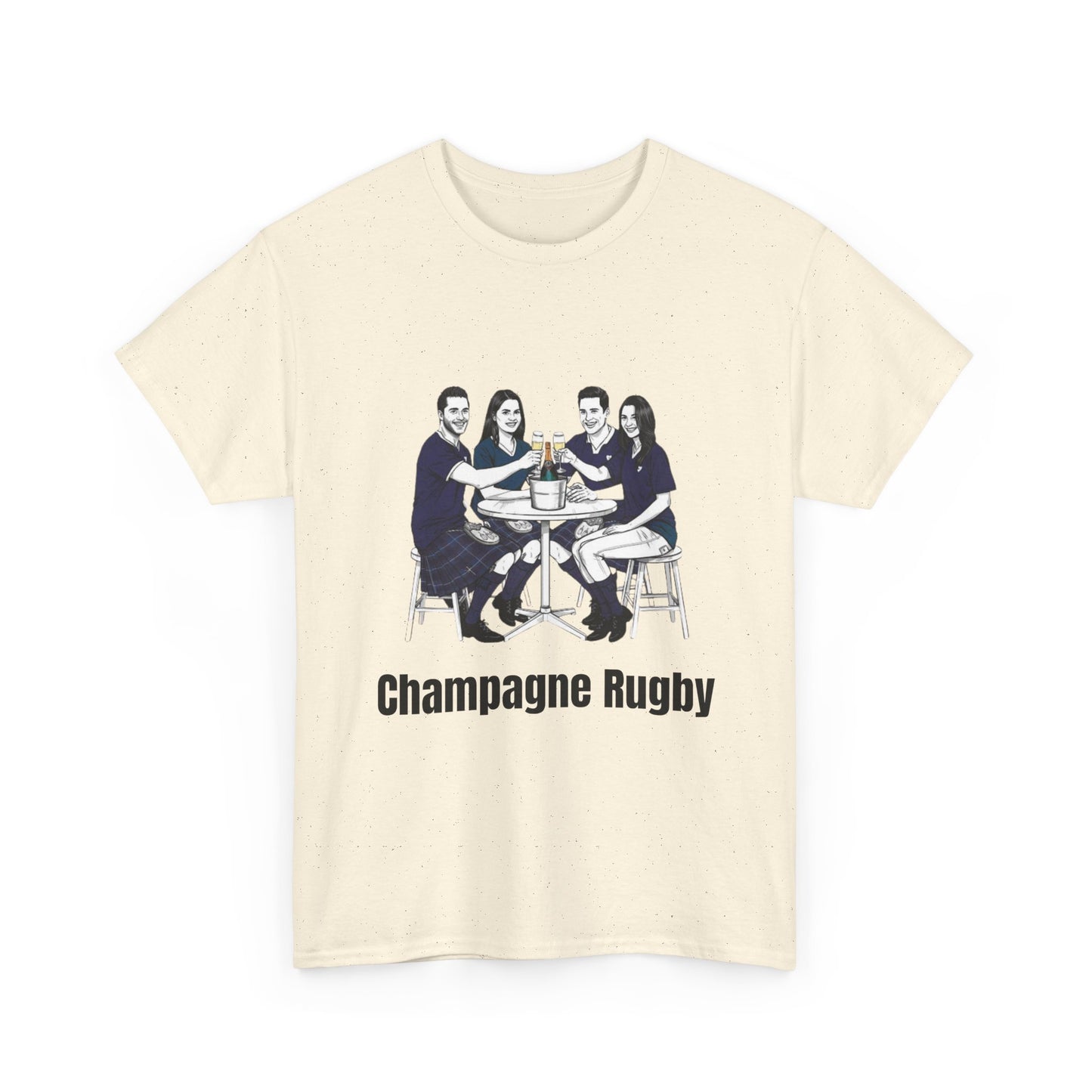 Champagne Rugby T-Shirt – Six Nations Scotland Fan Gift