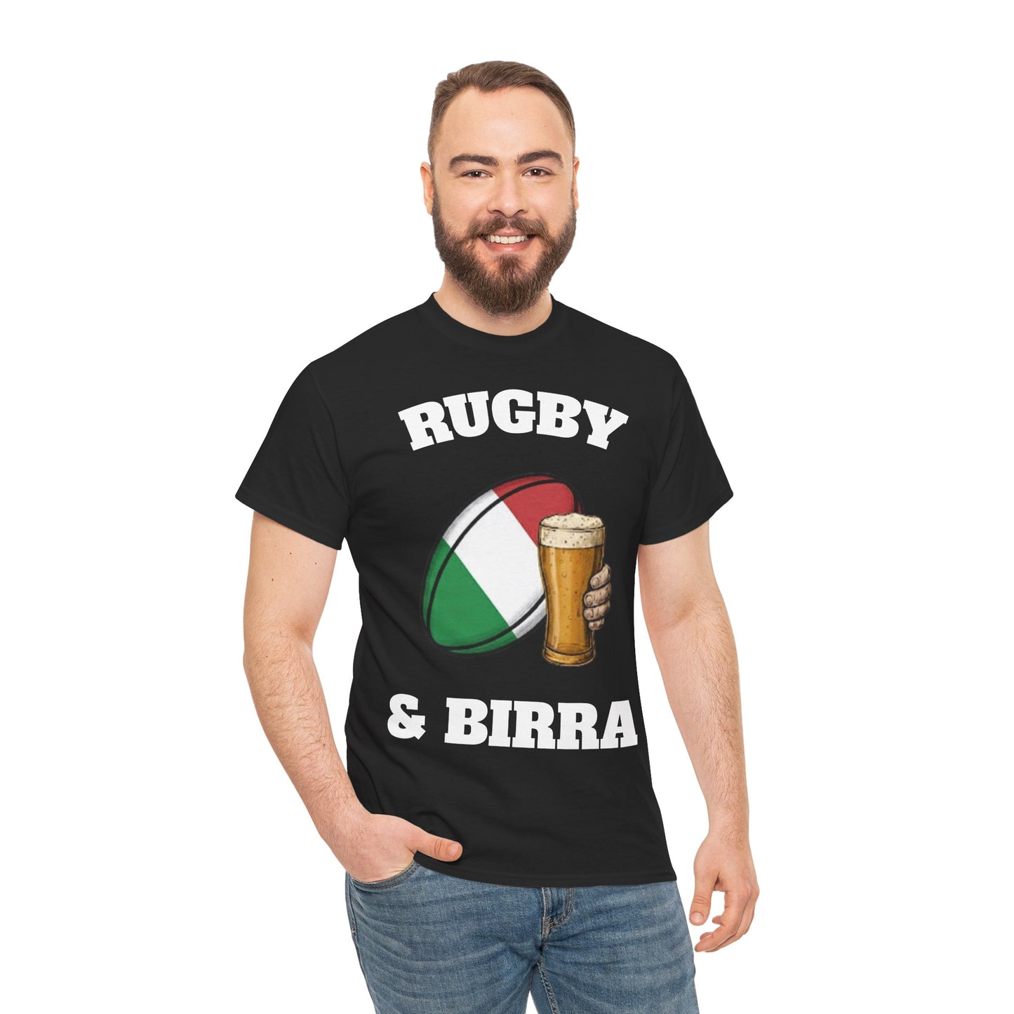Rugby & Birra – T-shirt Tifosi Rugby Italia
