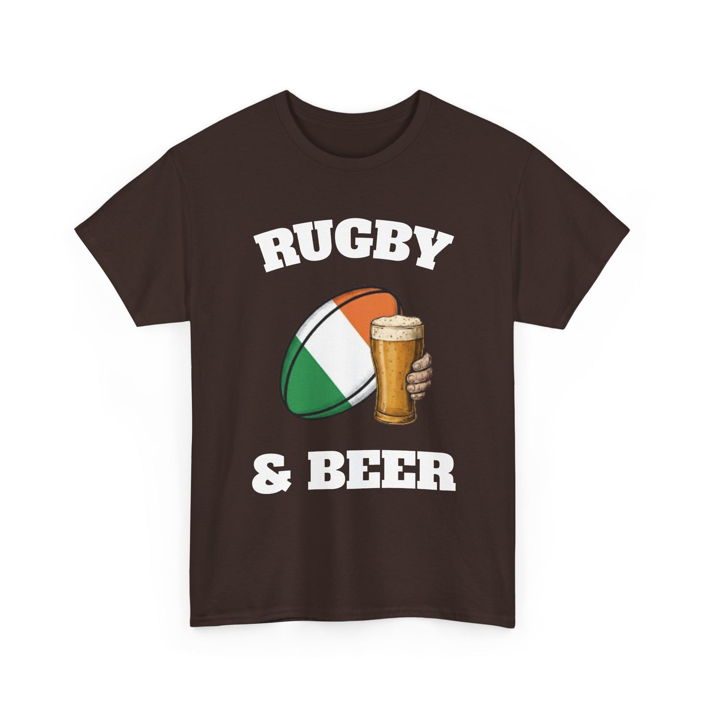 Irish Rugby & Beer T-Shirt – Perfect for Match Days, Gifts & Lads Trips