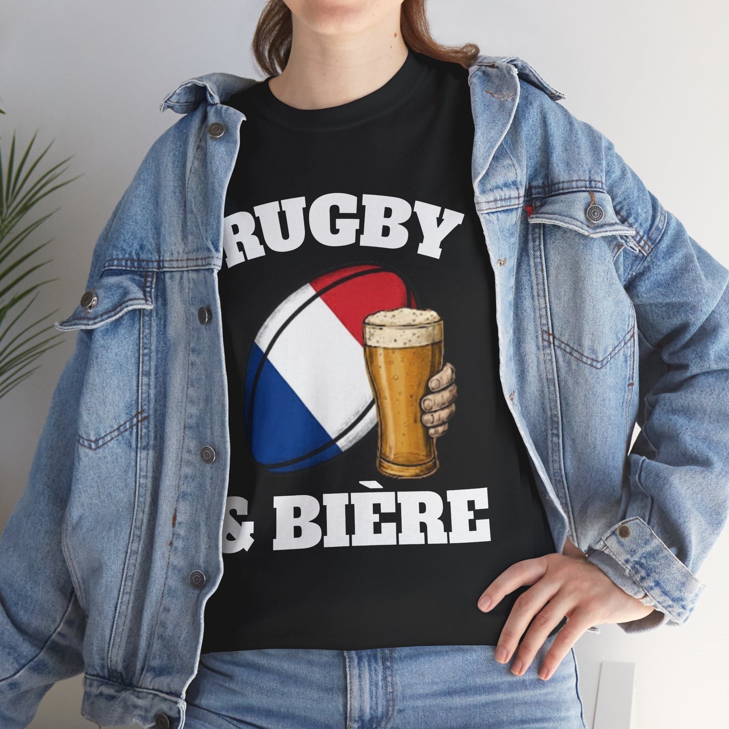 Rugby & Bière – T-shirt Supporter Rugby Français