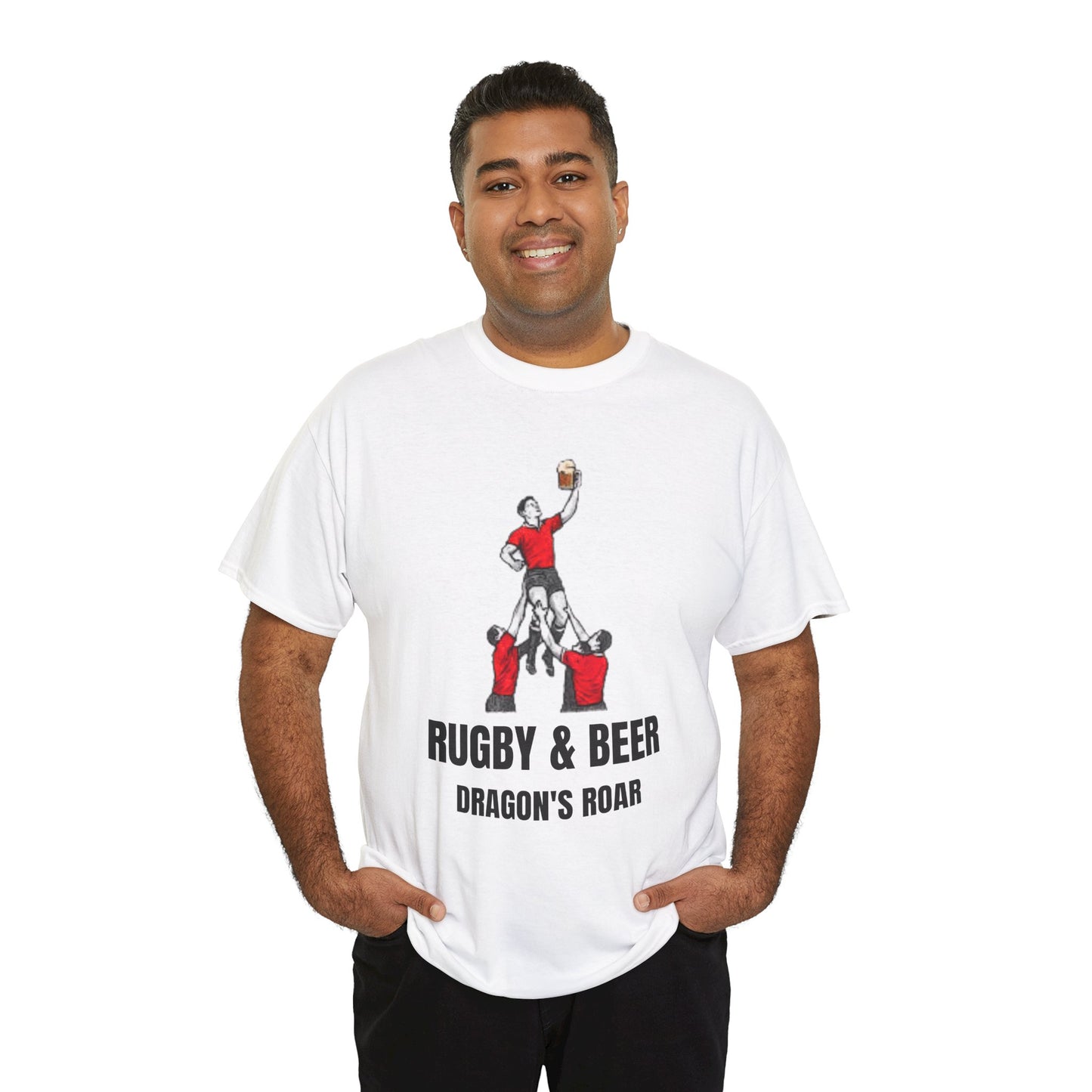 Dragon’s Roar Wales Rugby T-Shirt | Rugby & Beer Fan Tee