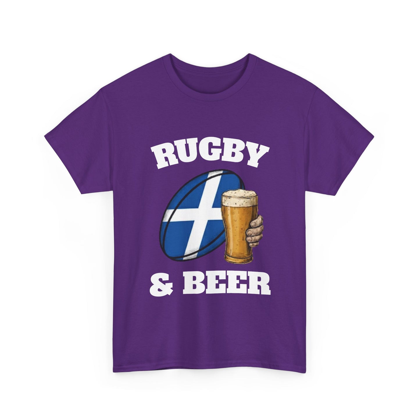 Scotland Rugby & Beer T-Shirt – Perfect for Match Days, Gifts & Lads Trips