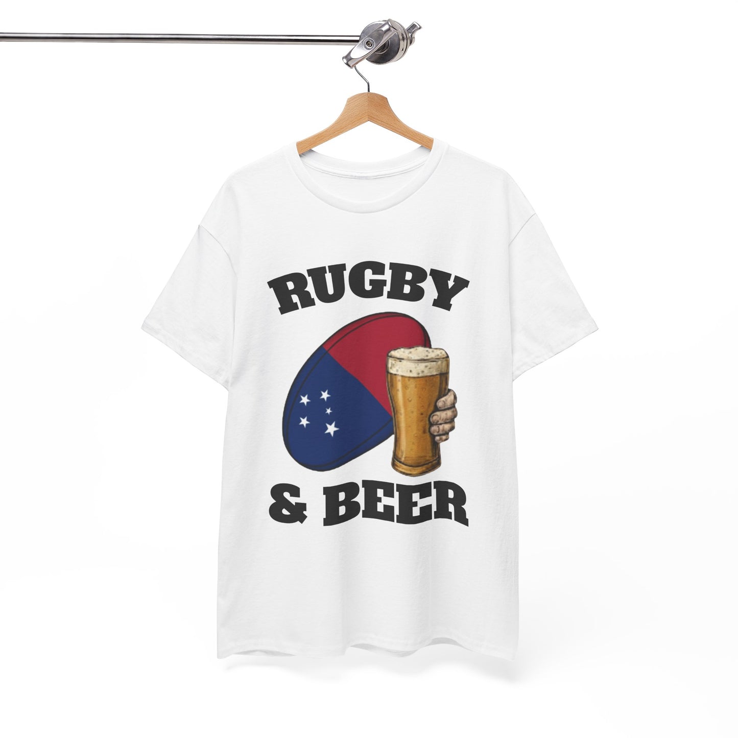 Rugby & Beer Samoa T-Shirt – Manu Samoa Rugby Fans Tee