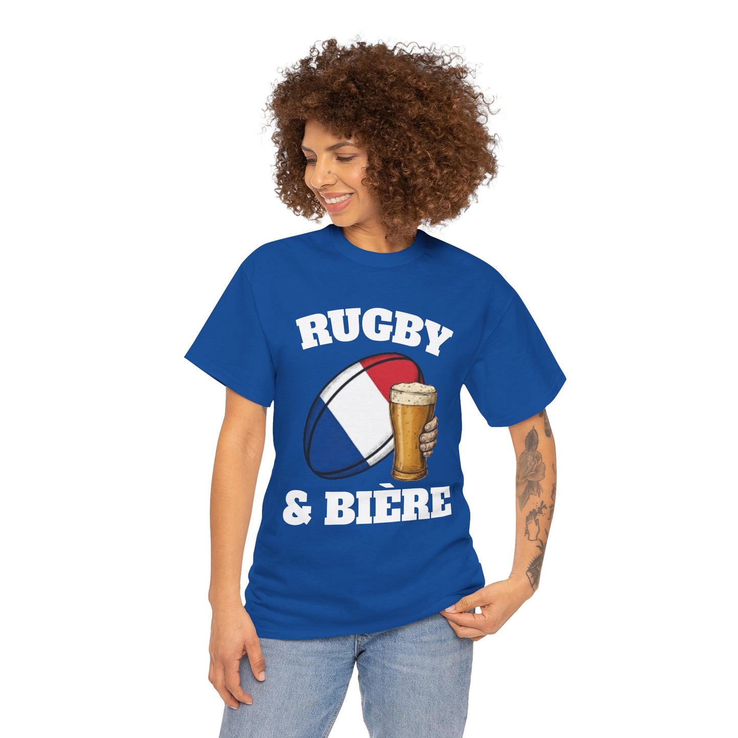 Rugby & Bière – T-shirt Supporter Rugby Français