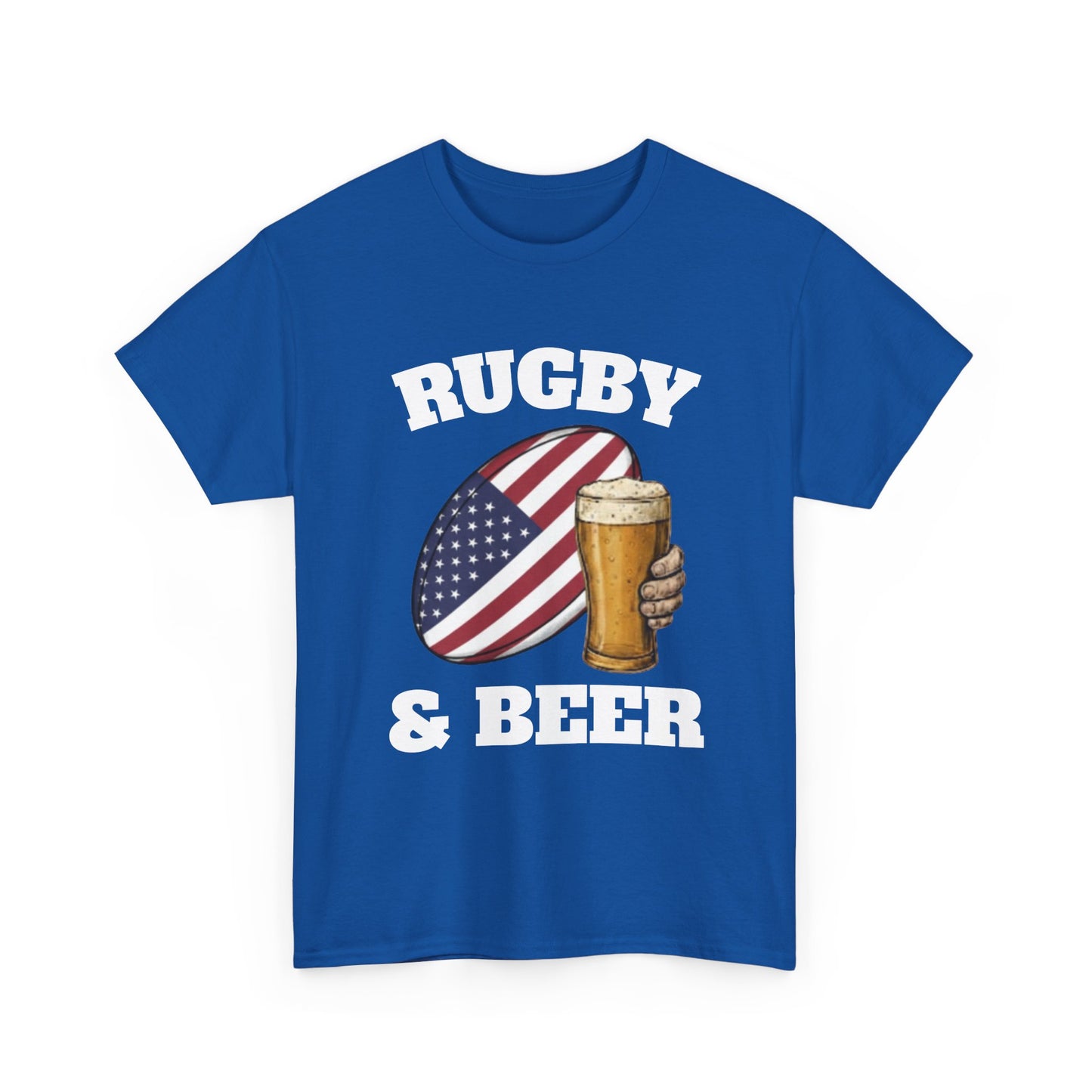Rugby & Beer USA T-Shirt – American Rugby Fans Match Day Tee