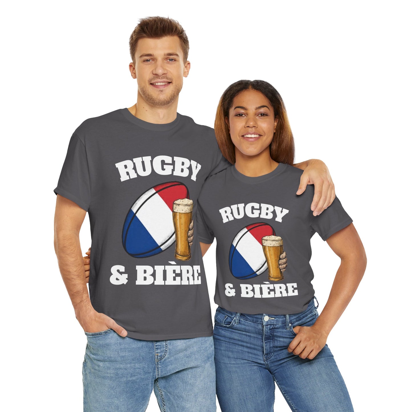 Rugby & Bière – T-shirt Supporter Rugby Français