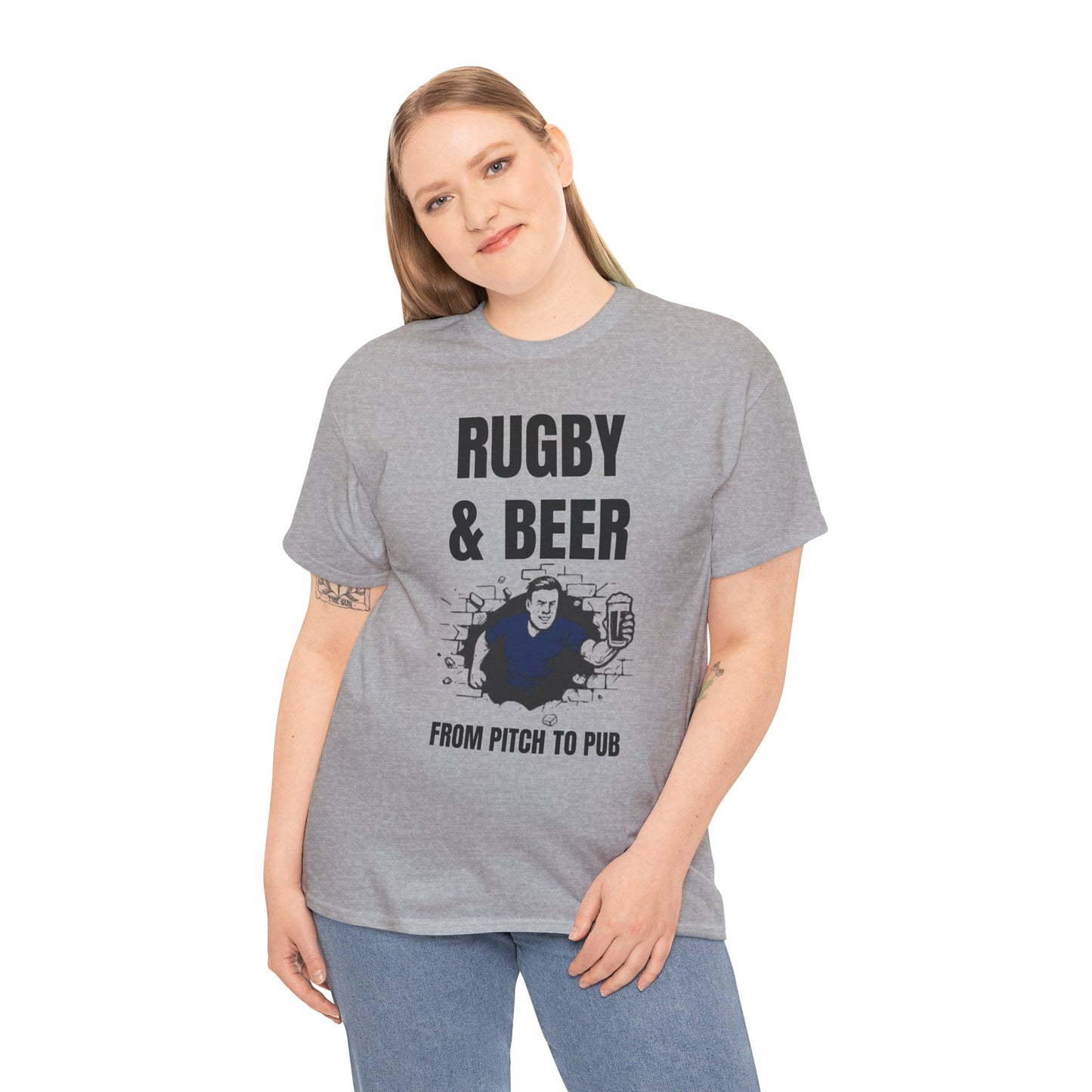 T-shirt Rugby et bière – Du terrain au pub | T-shirt des supporters de rugby écossais