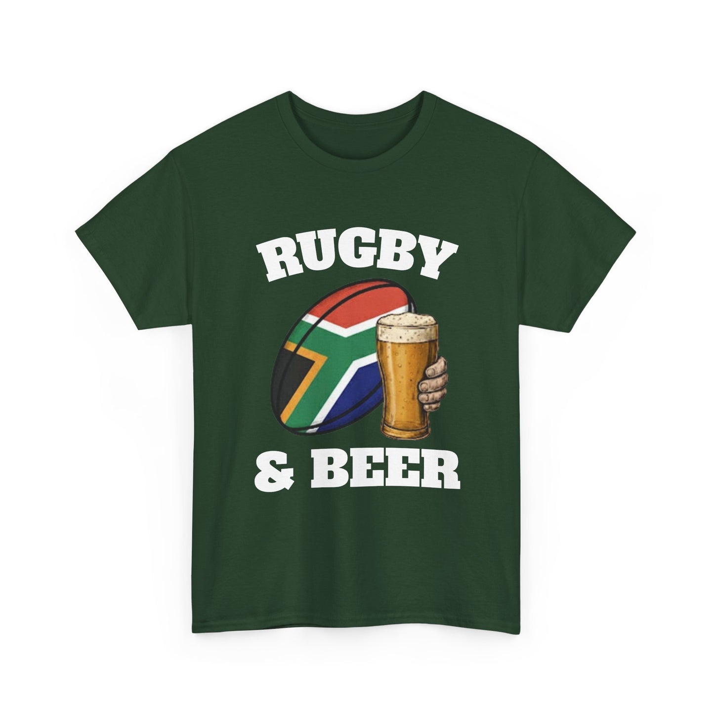 Rugby & Beer South Africa T-Shirt – Springboks Rugby Fan Tee