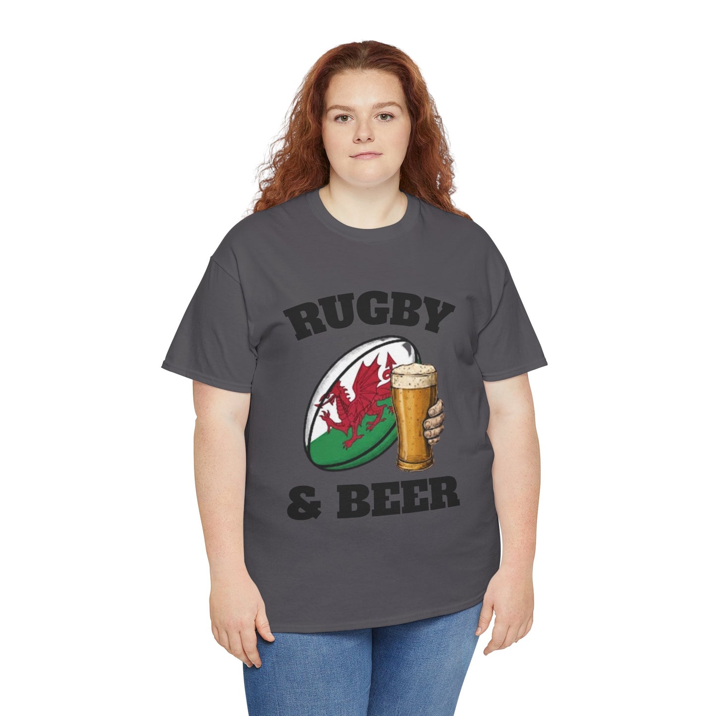 Wales Rugby & Beer T-Shirt – Perfect for Match Days, Gifts & Lads Trips