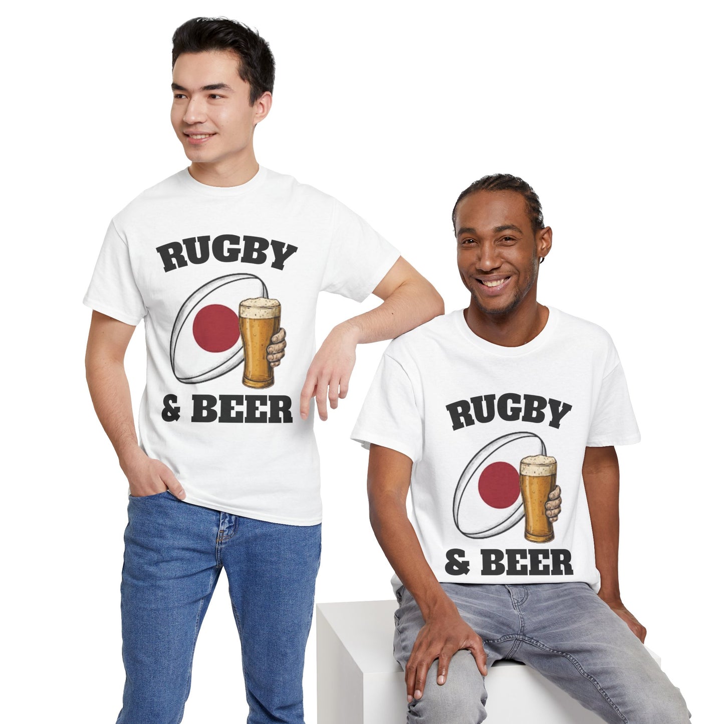 Japan Rugby & Beer T-Shirt – Brave Blossoms Match-Day Fan Tee