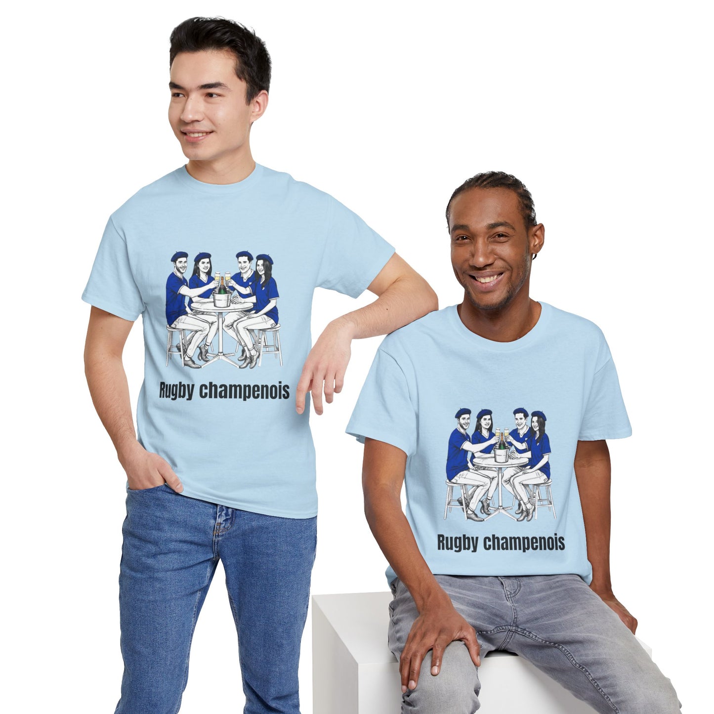 Champagne Rugby T-shirt - French Rubgy Fan Gift