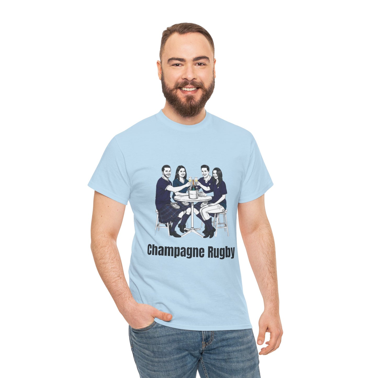 T-shirt de rugby champagne – Cadeau pour les supporters du Tournoi des Six Nations en Écosse