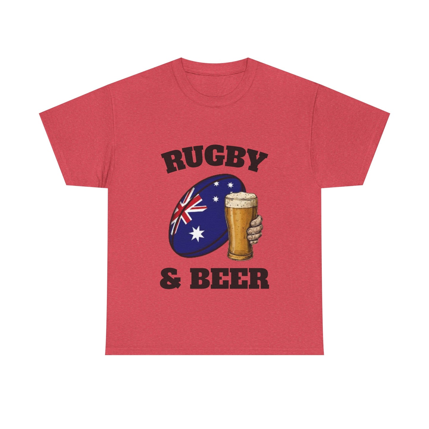 T-shirt Rugby & Beer Australia – T-shirt pour les fans de rugby des Wallabies