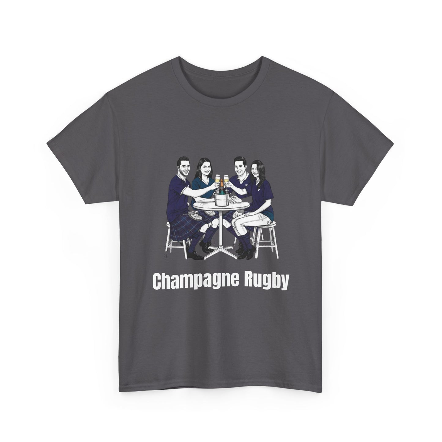 Champagne Rugby T-Shirt – Six Nations Scotland Fan Gift