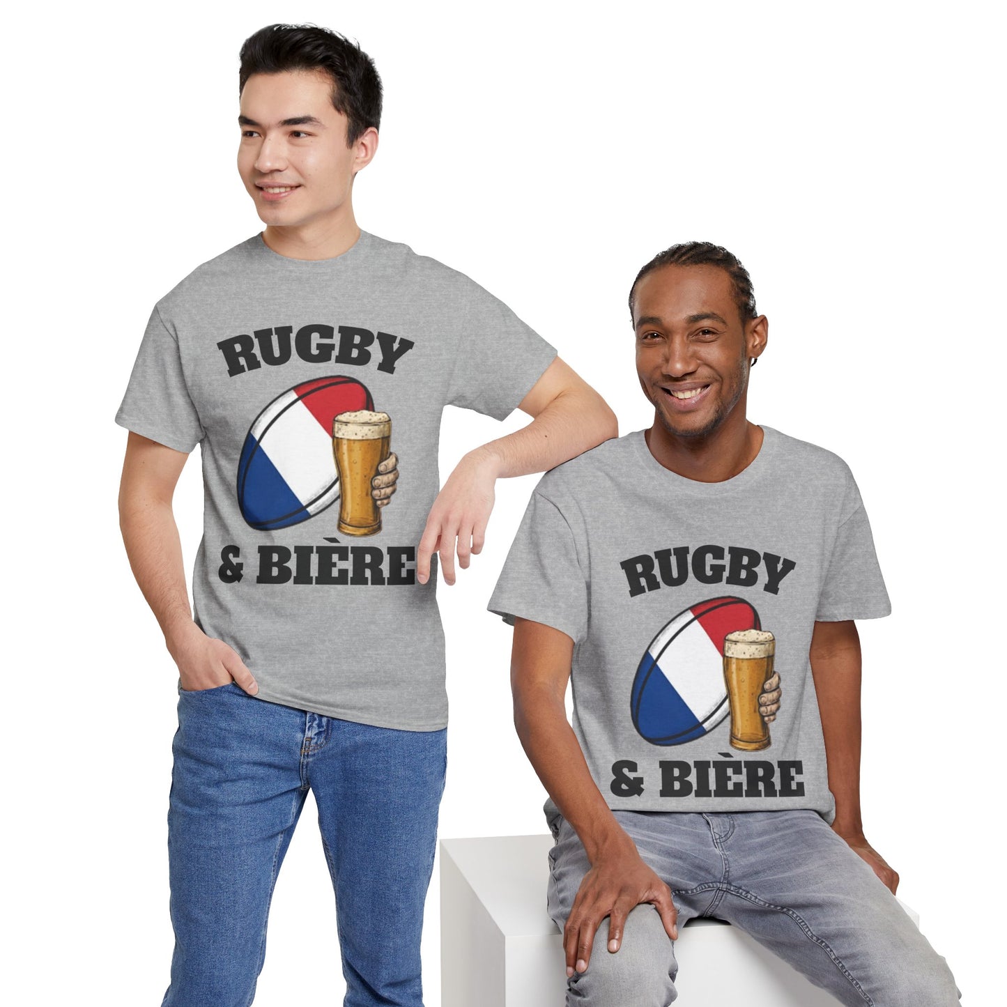 Rugby & Bière – T-shirt Supporter Rugby Français