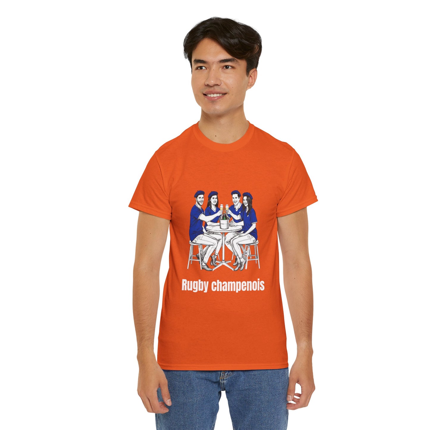 Champagne Rugby T-shirt - French Rubgy Fan Gift