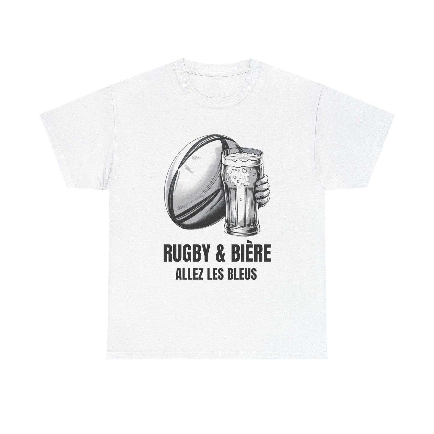 Rugby & Beer “Allez Les Bleus” T-Shirt – France Rugby Fan Matchday Gift