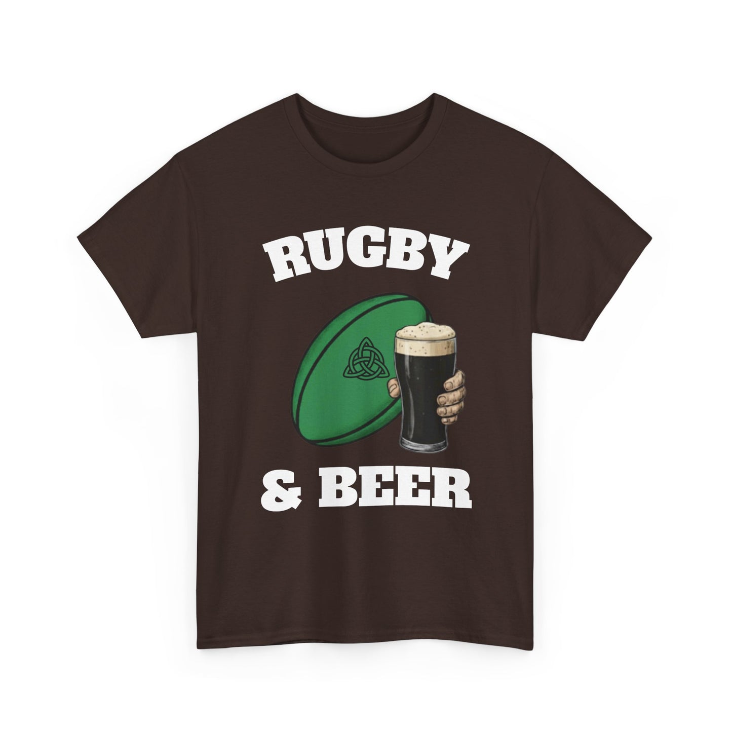 Irish Rugby & Beer T-Shirt – Perfect for Match Days, Gifts & Lads Trips