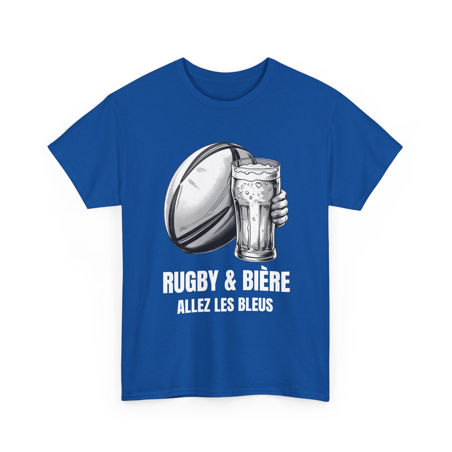 Rugby & Beer “Allez Les Bleus” T-Shirt – France Rugby Fan Matchday Gift
