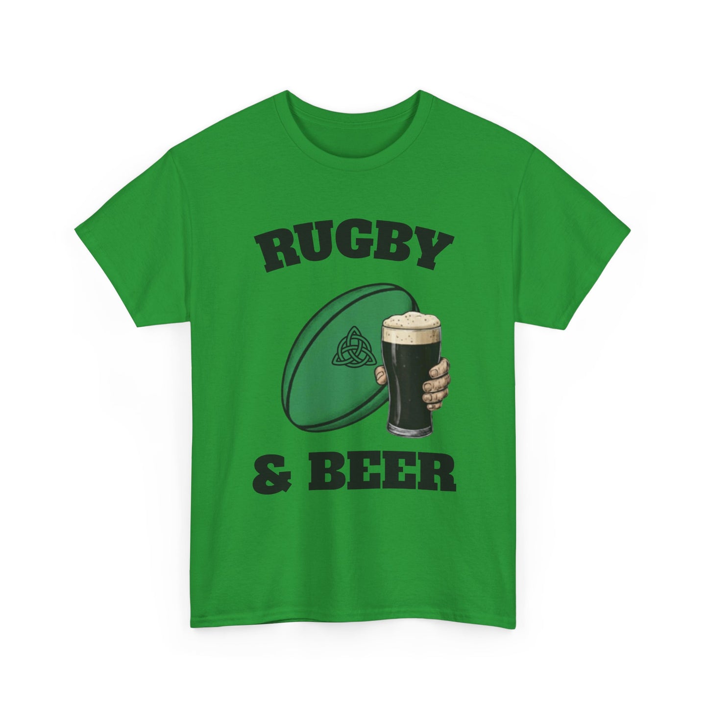 Irish Rugby & Beer T-Shirt – Perfect for Match Days, Gifts & Lads Trips