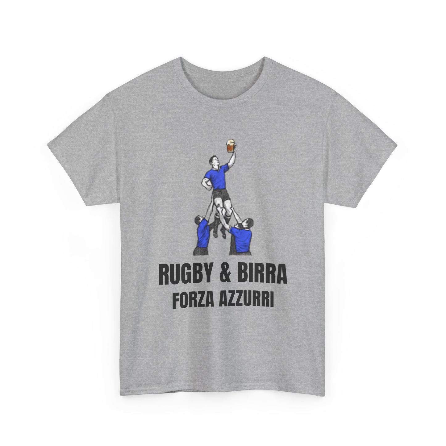 Forza Azzurri Italie Rugby T-Shirt | T-shirt de supporter de Rugby et Birra