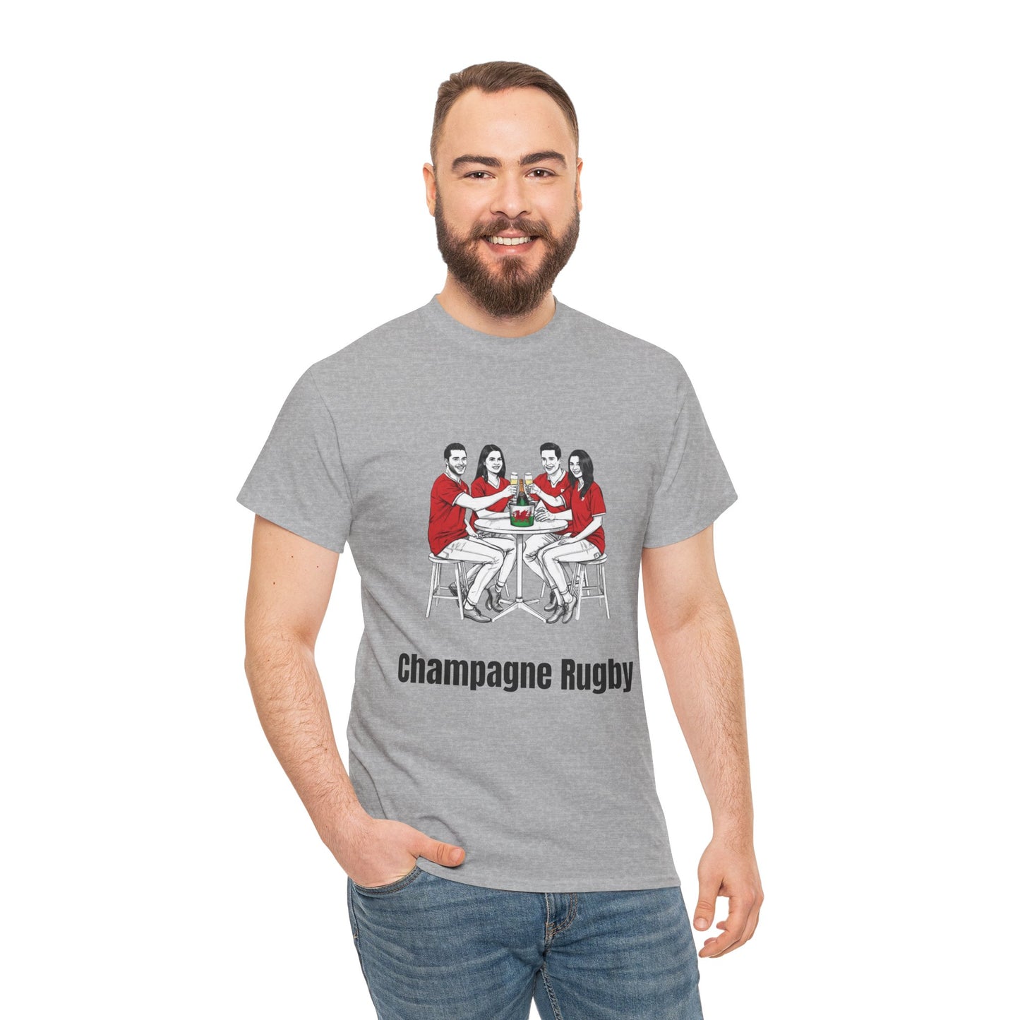 T-shirt de rugby champagne - Cadeau pour les supporters du Pays de Galles du Tournoi des Six Nations