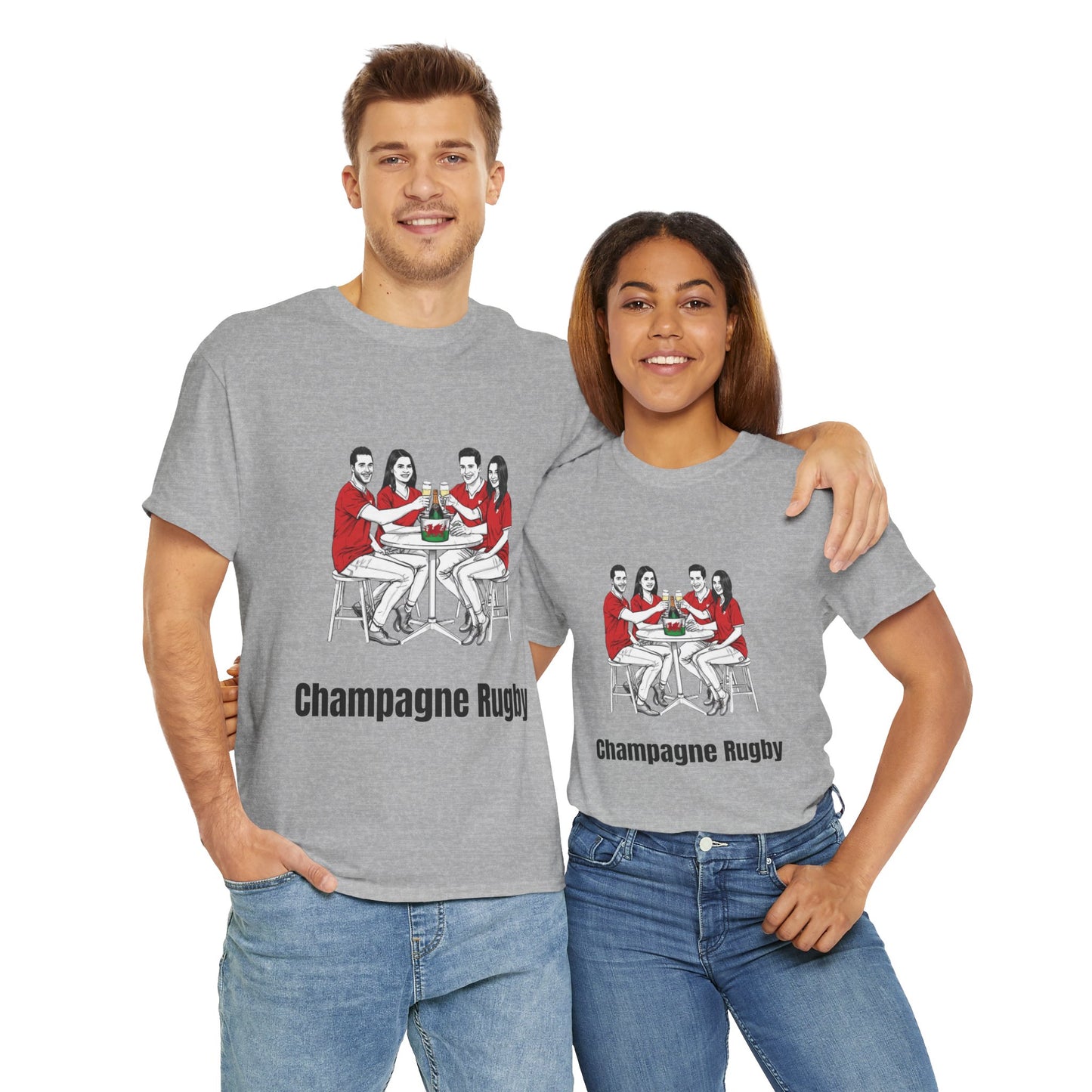 T-shirt de rugby champagne - Cadeau pour les supporters du Pays de Galles du Tournoi des Six Nations