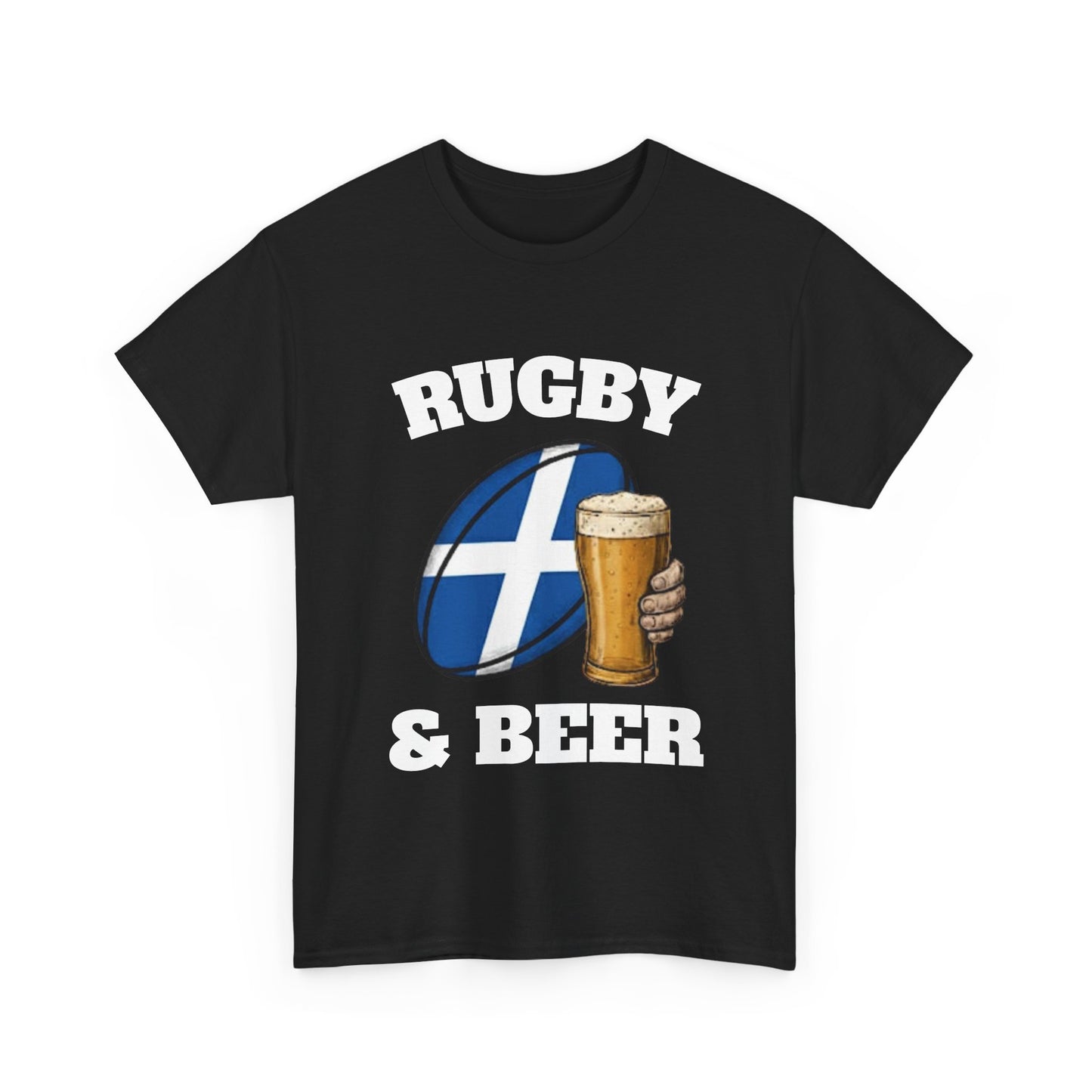 Scotland Rugby & Beer T-Shirt – Perfect for Match Days, Gifts & Lads Trips