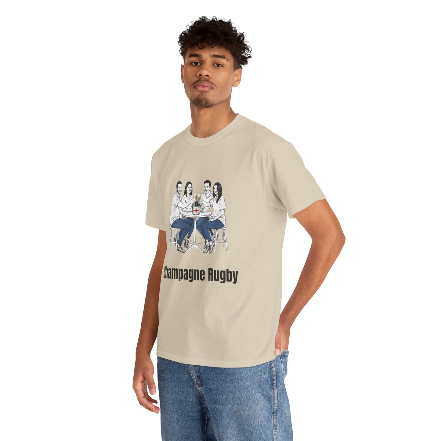 T-shirt de rugby champagne - Cadeau pour les supporters anglais du Tournoi des Six Nations