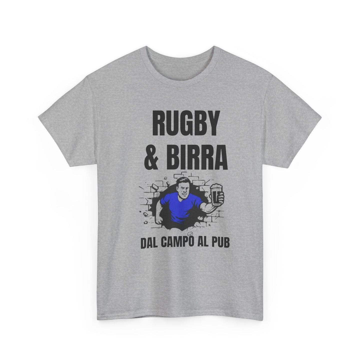 Maglietta Rugby & Beer – Dal campo al pub | Maglietta per i tifosi di rugby italiani